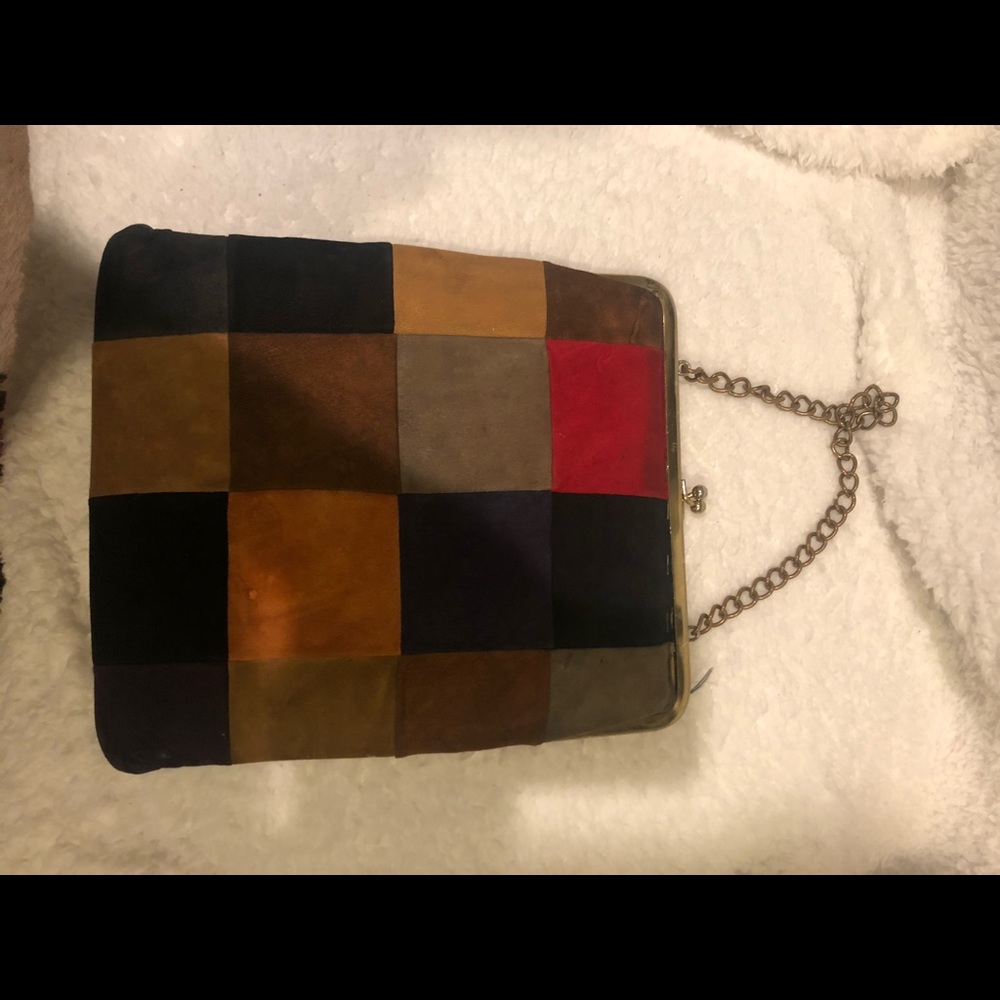 Suede retro bag